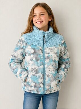 Gerry Weber Kids Puffer Jacket in Blue and White Youth 10/12